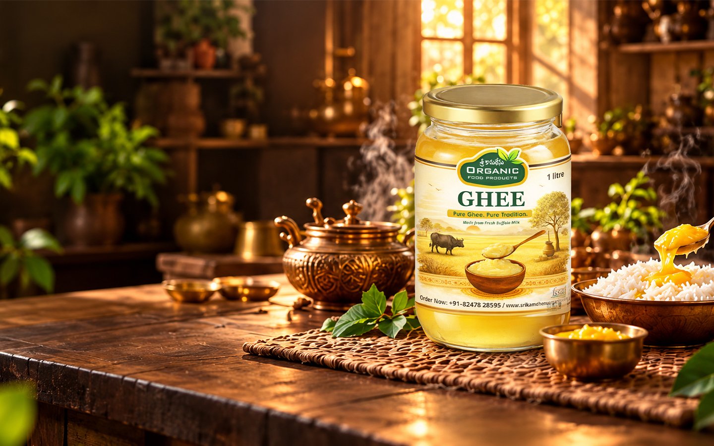 Sri Kamadhenu Organics and traditional ghee goodness